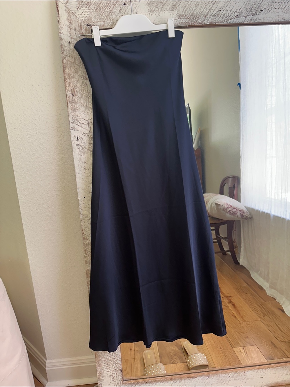Deluc dark navy Black Women's A-Line Maxi Skirt never worn